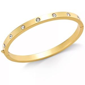 Kate Spade New York Bezel-Set Polished Bangle Bracelet